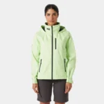 Helly Hansen HELLY TECH® Crew Hooded Sailing Jacket 2.0 Washed Lime (Women's) - Image 3