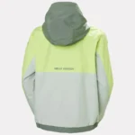 Helly Hansen Rig Rain Jacket Grey/Cactus (Women's) - Image 2