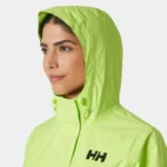 Helly Hansen Loke Jacket 2.0 Waterproof Packable  Green (Women's) - Image 3