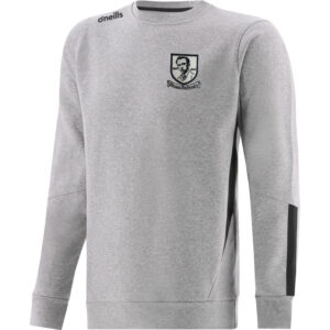 O'Neills Kilruane GAA Jenson Crew Neck Fleece Sweatshirt Grey/Black (Kids/Adults)