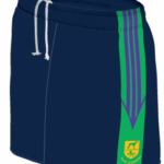 O'Neills Toomevara Camogie Club Short  Navy/Green/Purple  (Kids/Adults) - Image 2
