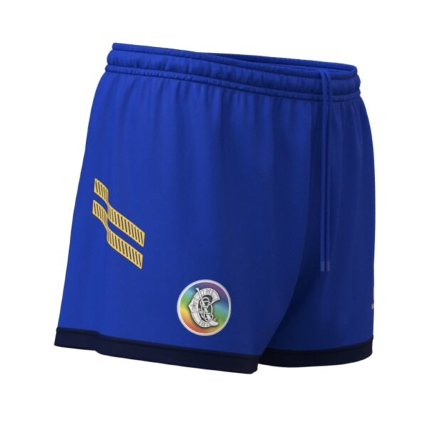 Tipperary Camogie Gaelic Armour Printed Match Shorts Royal/Navy/Amber (Kids/Adults)
