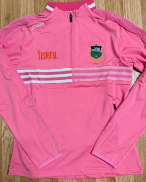 Tipperary GAA O'Neill's Nepal 184 Brush Half Zip Top Morning Pink/White (Kids/Adults)