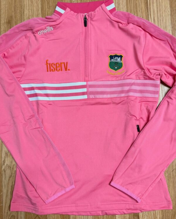 Tipperary GAA O'Neill's Nepal 184 Brush Half Zip Top Morning Pink/White (Kids/Adults)