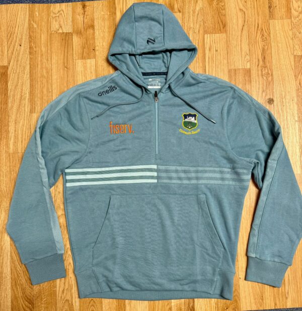 O'Neills Tipperary GAA Fleece Nepal 100 Half Zip Hoodie  Smoke Blue (Kids/Adults)