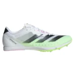 adidas Distancestar Running Spikes White/Lime (Adults) - Image 2
