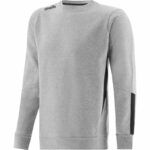 O'Neills Kilruane GAA Jenson Crew Neck Fleece Sweatshirt Grey/Black (Kids/Adults) - Image 2