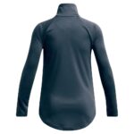 Under Armer UA Tech™ Half Zip Training Top  Downpour Grey (Girls) - Image 2