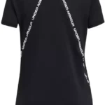 Under Armour UA Knockout Tee Shirt Black / Tape (Girls) - Image 3
