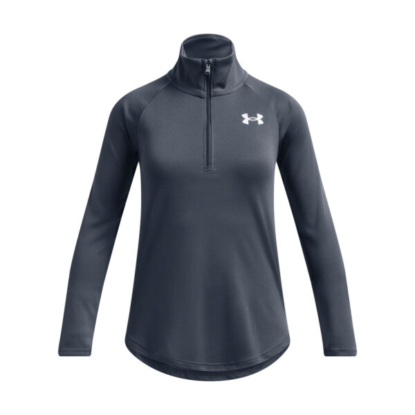 Under Armer UA Tech™ Half Zip Training Top  Downpour Grey (Girls)