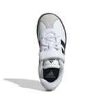 adidas VL Court 3.0 Shoe Cloud White / Core Black / Grey Lace/Velcro Kids - Image 2