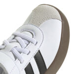 adidas VL Court 3.0 Shoe Cloud White / Core Black / Grey Lace/Velcro Kids - Image 5
