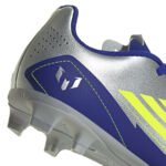 adidas F50 Club Messi Firm/Multi-Ground Boots Blue/Silver/Yellow (Kid's) - Image 6