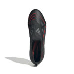 adidas Predator League Fold-Over Tongue Firm/Multi-Ground Boots Black Red (Adults) - Image 2