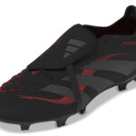 adidas Predator League Fold-Over Tongue Firm/Multi-Ground Boots Black Red (Adults) - Image 6