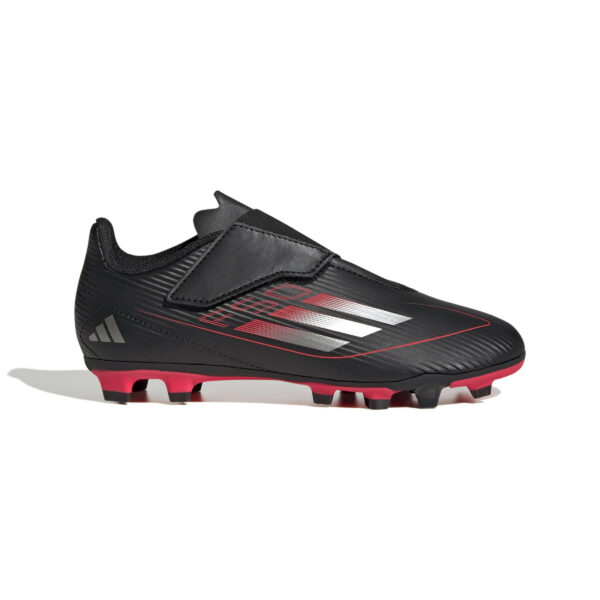 adidas F50 CLUB Junior Velcro FG/MG Football Boot Black/Red (Kid's)