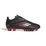 adidas F50 CLUB Junior Velcro FG/MG Football Boot Black/Red (Kid's) - Image 2