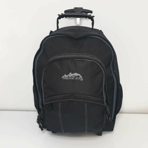 Ridge53 Temple Wheelie Backpack School Bag - Black