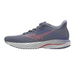 Mizuno Wave Inspire 21 Running Shoe Blue Granite/Striking Coral/Iris Bloom (Women') - Image 2