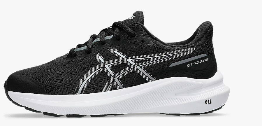 Asics GT-1000 13 GS Running Shoe Black/White (Kids) - Image 2