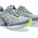Asics NOVABLAST™ 5 Running Shoe Gravel/Blue Fade (Women's) - Image 6