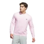 adidas Core Crew Neck Golf Top Sweatshirt Pink (Men’s) - Image 4
