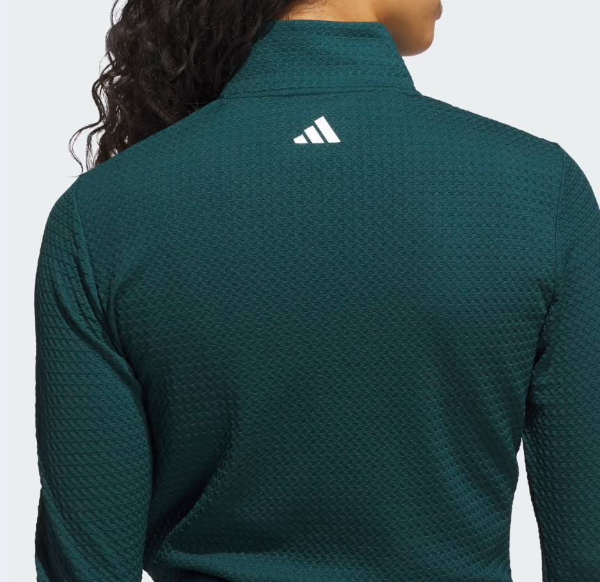 adidas Ultimate 365 Textured Golf Jacket Aurora Ivy Green (Women’s) - Image 3