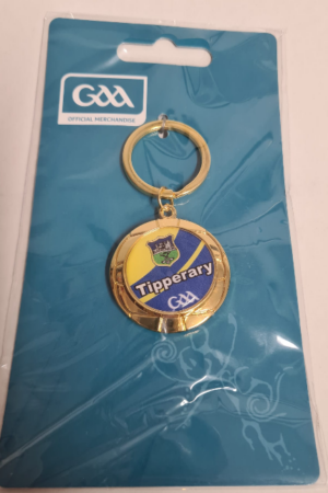 Tipperary GAA official Merchandise – Disc Keyring Gold