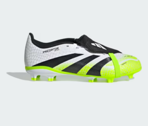 adidas Predator League Fold over Tongue FG Football Boot Cloud White / Core Black / Lucid Lemon (Kids)