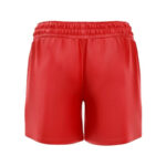 O’Neills Printed Camogie Shorts Crested Red - Image 2