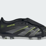 adidas Predator Pro Fold-Over Tongue Firm Ground Football Boots Core Black / Carbon / Lucid Lemon (Adults) - Image 2