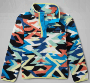 COLUMBIA Helvetia™ II Sherpa Half Snap Printed Fleece Compass Blue (Kids)