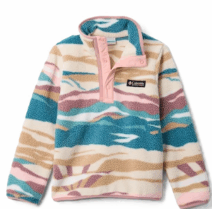 COLUMBIA Helvetia™ II Sherpa Half Snap Printed Fleece  Chalk Rouge Valley (Kids)