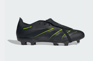 adidas Fold-Over Tongue Firm/Multi-Ground Boots Core Black / Carbon / Lucid Lemon (Adults)