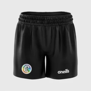 O’Neills Printed Camogie Shorts Crested Black