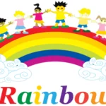 Rainbow Pre School Half Zip Top Navy Red - Image 3