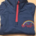 Rainbow Pre School Half Zip Top Navy Red - Image 5
