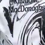 O'Neills Kilruane MacDonagh's GAA Training Jersey White/Black (Kids / Adults) - Image 5