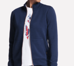 W SKECHERS GOWALK HOODLESS FZ-NAVY