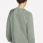 Skechers SKECHLUXE Elevate Crewneck Sweatshirt Top  Olive (Women's) - Image 2