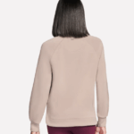 Skechers SKECHLUXE Elevate Crewneck  Sweatshirt Top Taupe (Women's) - Image 2