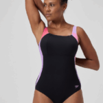 Speedo Shaping Printed Luna Lustre Swimsuit  Neon Violet (Women's) - Image 8