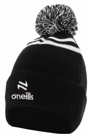  Kilruane MacDonagh's GAA Canyon Bobble Hat Black White - Adult