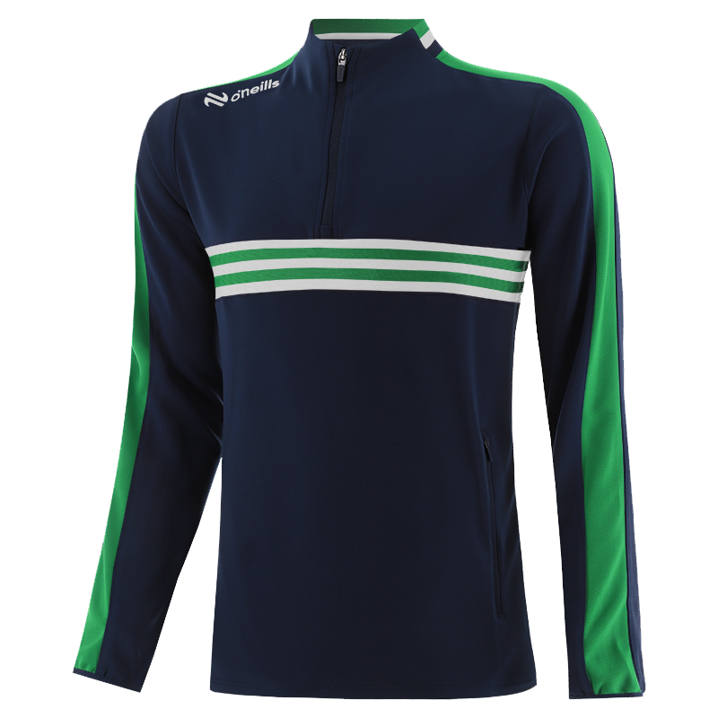 O'Neills Templederry GAA Dromore Half Zip Top Marine/Emerald/White (Kids/Adults) - Image 3