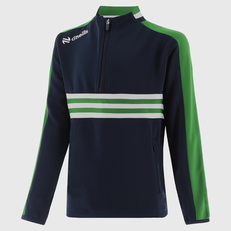 O'Neills Templederry GAA Dromore Half Zip Top Marine/Emerald/White (Kids/Adults) - Image 5