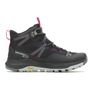Merrell Siren 3 Mid Gore Tex Hiking / Walking Boot (Black / Pink) Women's)