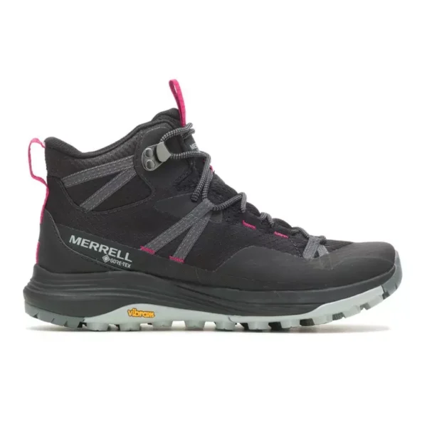 Merrell Siren 3 Mid Gore Tex Hiking / Walking Boot (Black / Pink) Women's)