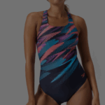 Speedo Swimsuit Digital Printed Medalist  True Navy (Women's) - Image 5