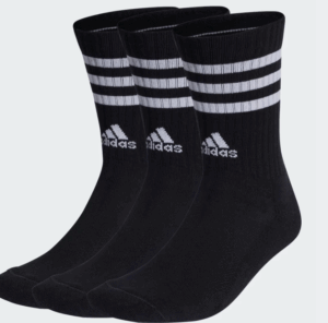 adidas 3-Stripes Cushioned Crew Socks 3 Pairs