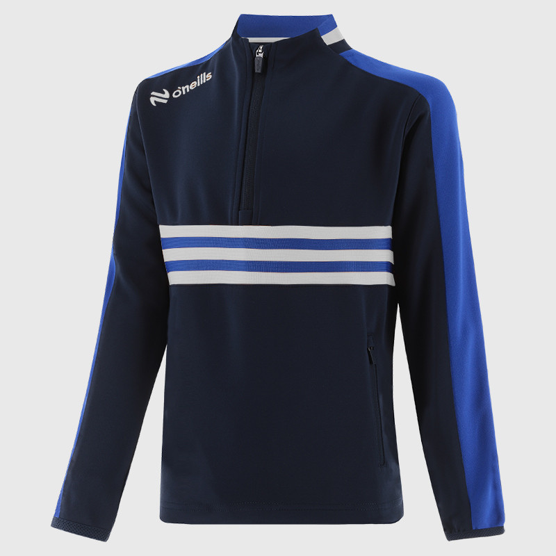 O’Neills Silvermines GAA Dromore Half Zip Top Marine/Royal/White  (Kids/Adults) - Image 2